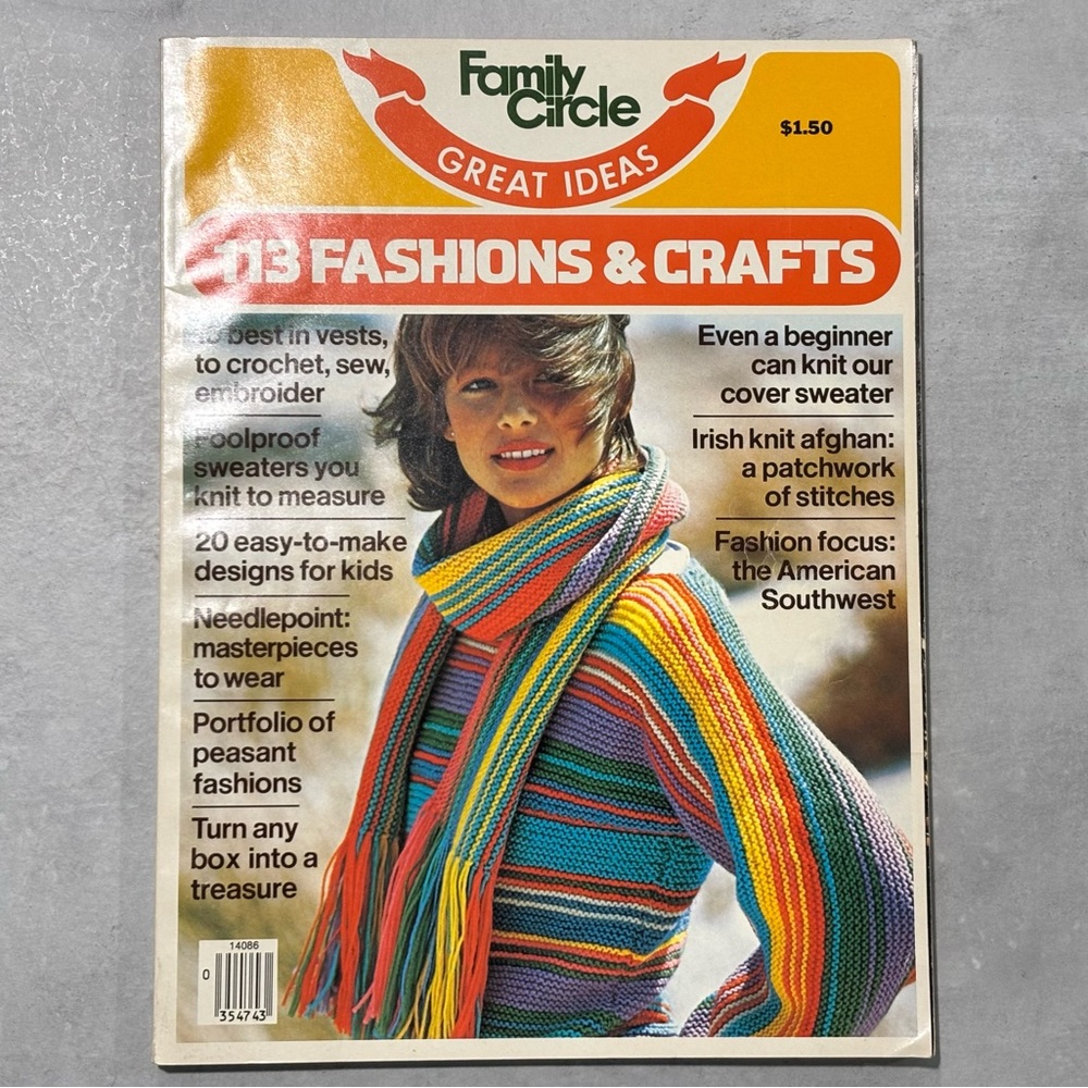 Vtg 70s Family Circle Great Ideas Magazine July 1977 Mid-Century Fashions Crafts